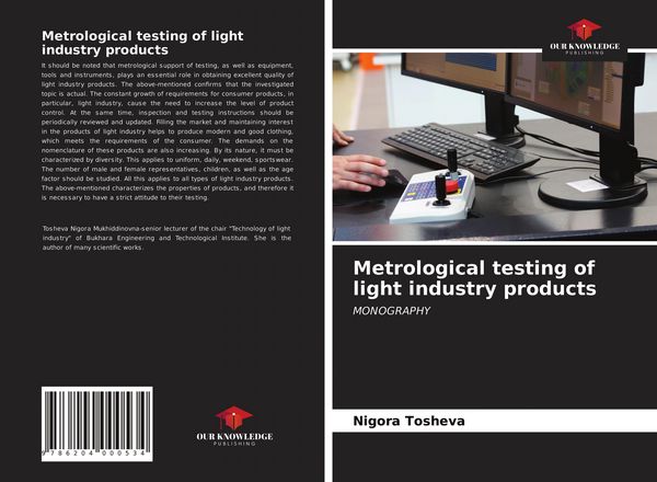 Produktbild: Metrological testing of light industry products