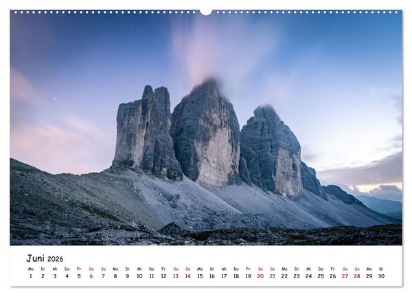 Produktbild: Sch&ouml;nste Berge der Alpen (Wandkalender 2026 DIN A2 quer), CALVENDO Monatskalender