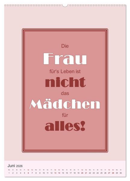 Produktbild: Was Mann &uuml;ber Frau wissen sollte und umgekehrt ... (hochwertiger Premium Wandkalender 2026 DIN A2 hoch), Kunstdruck in Hochglanz