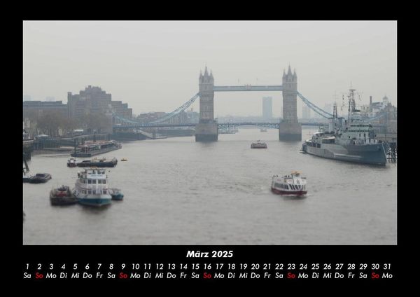 Produktbild: London 2025 Fotokalender DIN A3