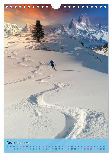 Produktbild: Endlich wieder Skifahren (Wandkalender 2026 DIN A4 hoch), CALVENDO Monatskalender