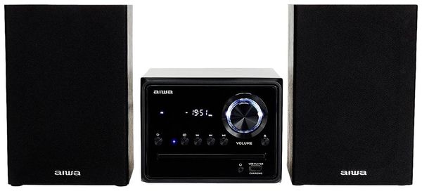 Aiwa MSBTU-300 Stereoanlage Bluetooth®, AUX, CD, USB, UKW, 2 x 10W Schwarz