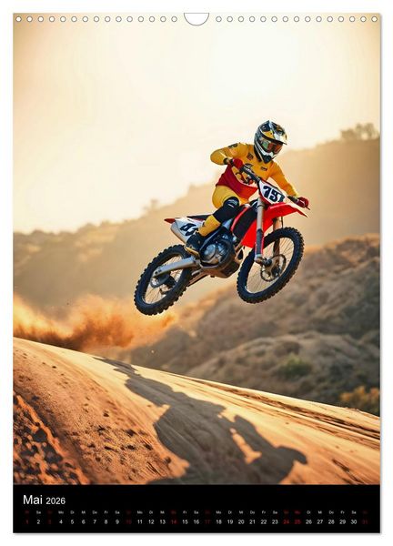 Produktbild: Adrenalin am Limit - Grenzenlose Motocross Action (Wandkalender 2026 DIN A3 hoch), CALVENDO Monatskalender