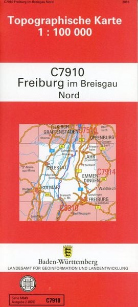 Produktbild: Freiburg / Nord 1:100 000
