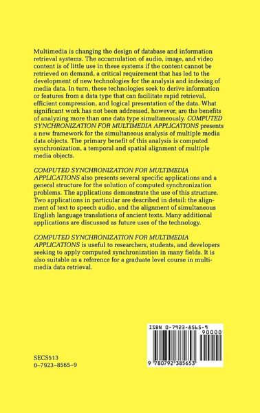 Produktbild: Computed Synchronization for Multimedia Applications