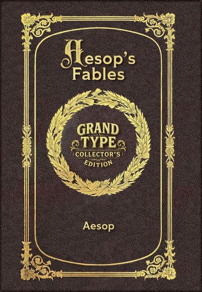 Produktbild: Large Print - Aesop's Fables - Grand Type Collector's Edition - Matte Hardcover with Dust Jacket