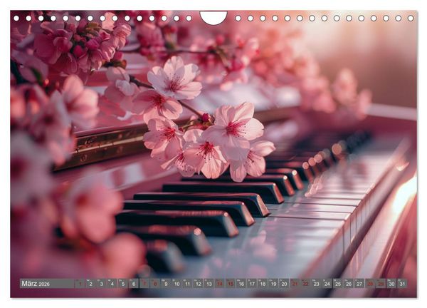 Produktbild: Tr&auml;ume aus Piano, Klavier und Fl&uuml;gel (Wandkalender 2026 DIN A4 quer), CALVENDO Monatskalender