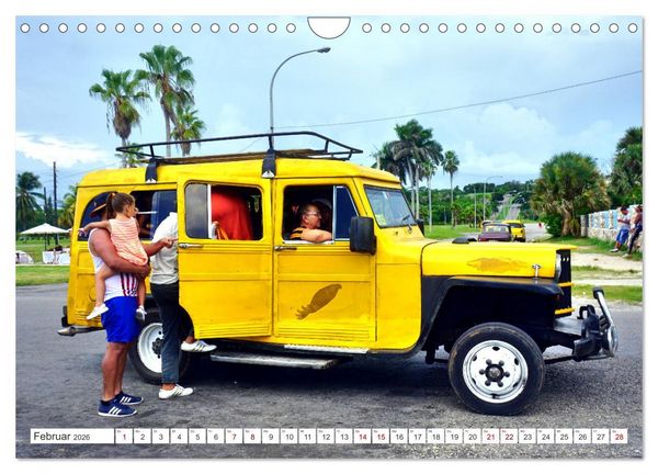 Produktbild: Willys Station Wagon - Ein Taxi mit Kultstatus in Kuba (Wandkalender 2026 DIN A4 quer), CALVENDO Monatskalender
