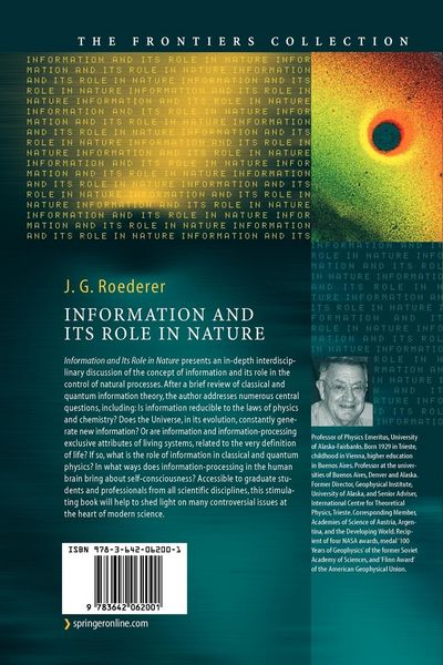 Produktbild: Information and Its Role in Nature