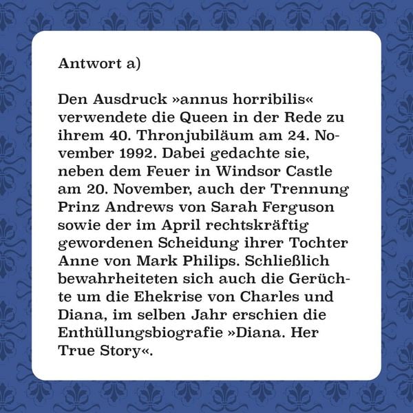 Produktbild: Royals-Quiz