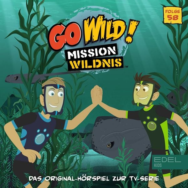 Produktbild: Folge 58: Der verschwundene Stechrochen / Giftfrosch-Disko im Regenwald (Das Original-H&ouml;rspiel zur TV-Serie)