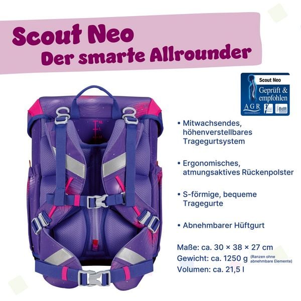 Produktbild: Scout Schulranzen Set Neo, Schulranzen Set, 4tlg, Summer