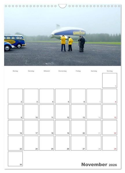 Produktbild: Follow me and have fun - kleine Leute am Flugplatz (Wandkalender 2026 DIN A3 hoch), CALVENDO Monatskalender