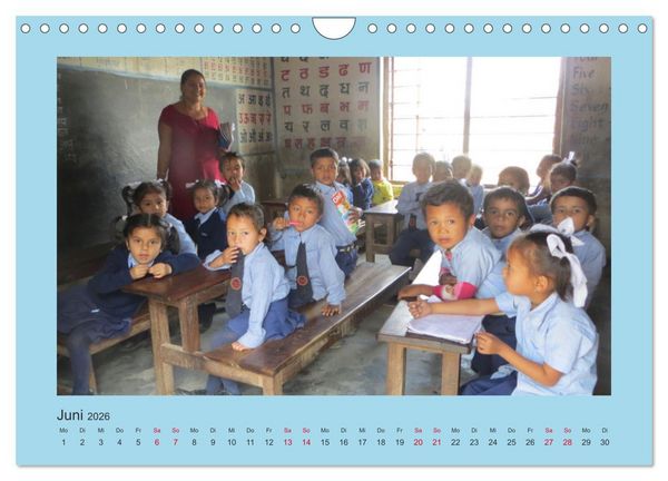 Produktbild: Kalender der Nepal Kinderhilfe e.V. (Wandkalender 2026 DIN A4 quer), CALVENDO Monatskalender