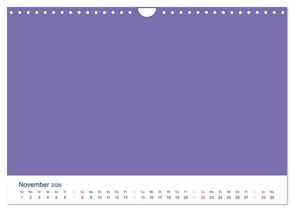 Produktbild: Farbiger Bastelkalender (Wandkalender 2026 DIN A4 quer), CALVENDO Monatskalender