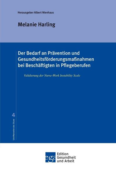 Produktbild: Der Bedarf an Pr&auml;vention und Gesundheitsf&ouml;rderungsma&szlig;nahmen bei Besch&auml;ftigten in Pflegeberufen