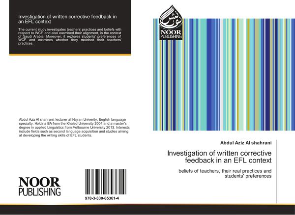 Produktbild: Investigation of written corrective feedback in an EFL context