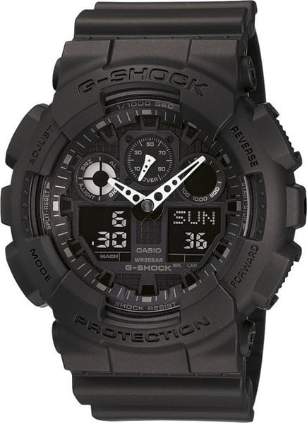 Produktbild: Casio Armbanduhr GA-100-1A1ER (B x H) 51.20 mm x 55 mm Schwarz Geh&auml;usematerial=Kunstharz Material (Armband)=Kunstharz