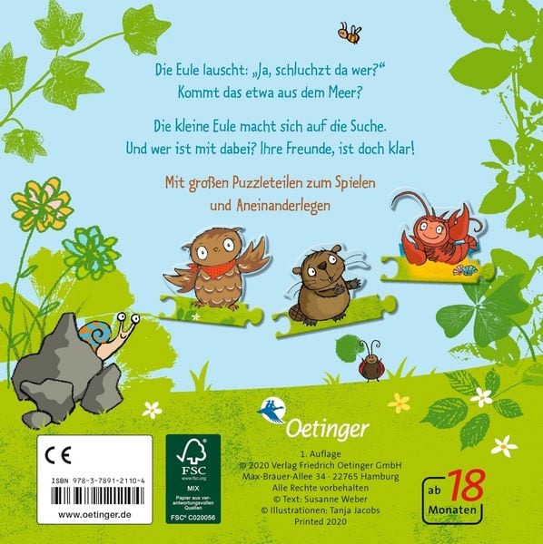 Produktbild: Die kleine Eule. Mein erster Puzzlespa&szlig;