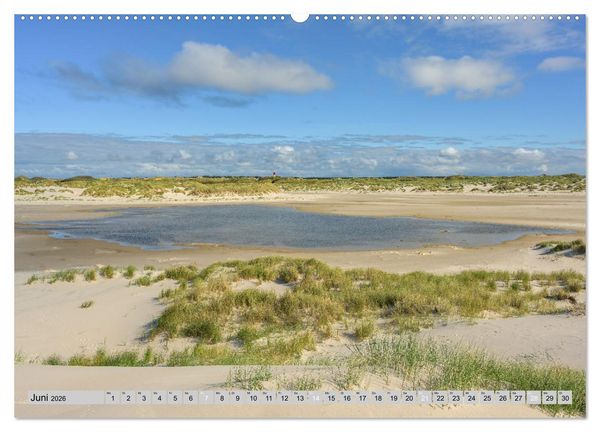 Produktbild: Wundersch&ouml;nes Amrum (Wandkalender 2026 DIN A2 quer), CALVENDO Monatskalender