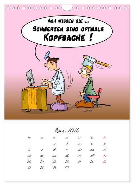 Produktbild: Trumix Cartoons - Gesundheit (Wandkalender 2026 DIN A4 hoch), CALVENDO Monatskalender