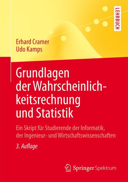 Produktbild: Grundlagen der Wahrscheinlichkeitsrechnung und Statistik