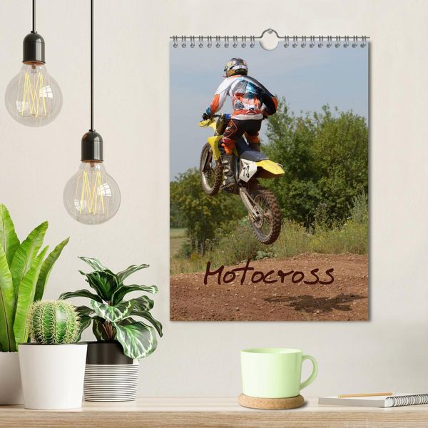 Produktbild: Motocross Terminplaner (Wandkalender 2026 DIN A4 hoch), CALVENDO Monatskalender