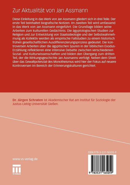 Produktbild: Zur Aktualit&auml;t von Jan Assmann