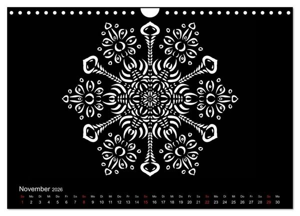Produktbild: Entspannung und Ruhe durch Mandalas (Wandkalender 2026 DIN A4 quer), CALVENDO Monatskalender