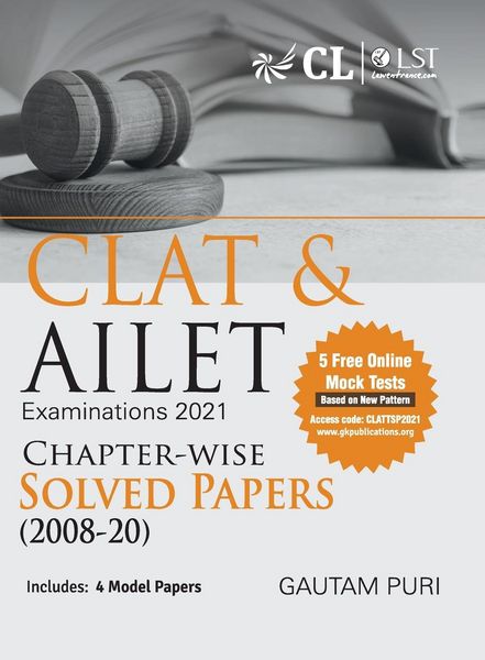 Produktbild: CLAT & AILET 2021 Chapter Wise Solved Papers 2008-2020 by Gautam Puri