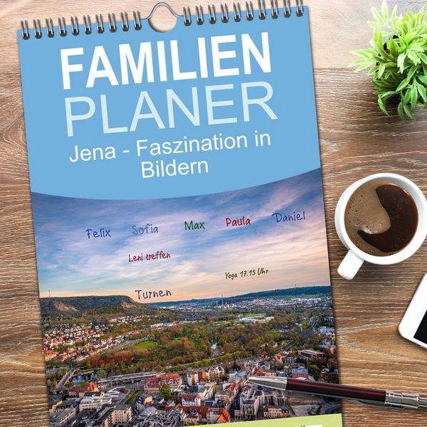 Produktbild: Familienplaner 2026 - Jena - Faszination in Bildern mit 5 Spalten (Wandkalender, 21 x 45 cm) CALVENDO