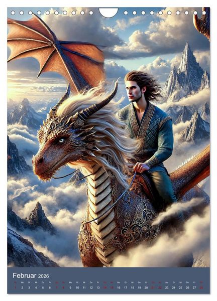 Produktbild: Mystische Welten, Fantasy Naturzauber (Wandkalender 2026 DIN A4 hoch), CALVENDO Monatskalender