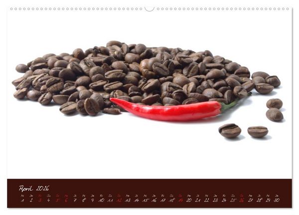 Produktbild: Kaffee Genuss Jahreskalender (hochwertiger Premium Wandkalender 2026 DIN A2 quer), Kunstdruck in Hochglanz