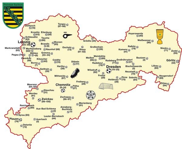 Produktbild: Fu&szlig;ballheimat Sachsen
