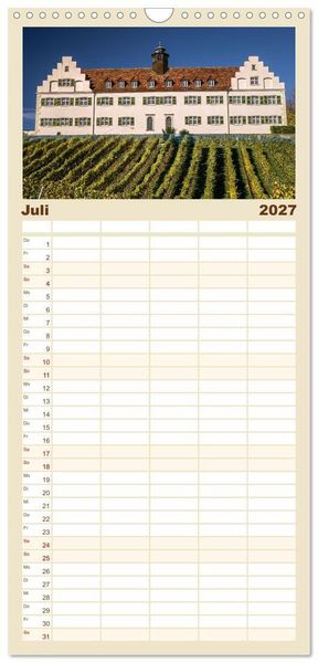 Produktbild: Familienplaner 2027 - Immenstaad am sch&ouml;nen Bodensee mit 5 Spalten (Wandkalender, 21 x 45 cm) CALVENDO