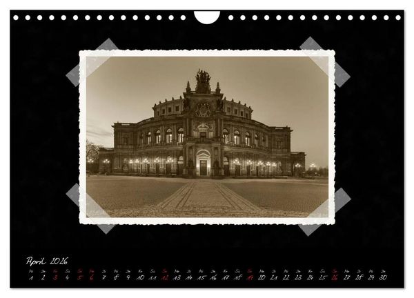 Produktbild: Dresden - Ein Kalender mit Fotografien wie aus einem alten Fotoalbum (Wandkalender 2026 DIN A4 quer), CALVENDO Monatskalender