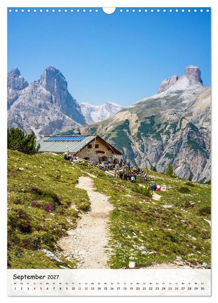 Produktbild: Rund um die... Drei Zinnen (Wandkalender 2027 DIN A3 hoch), CALVENDO Monatskalender