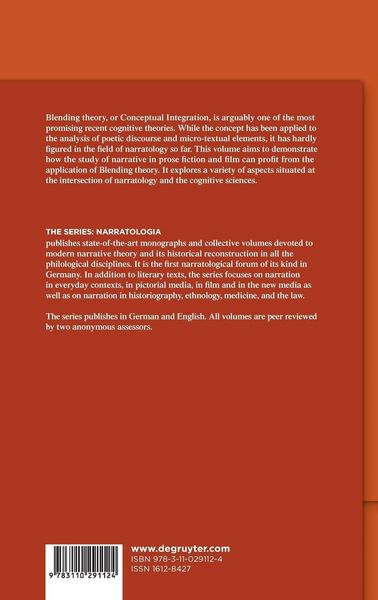 Produktbild: Blending and the Study of Narrative