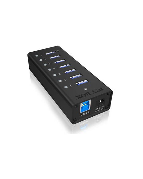 RAIDSONIC ICY 7-Port USB 3.0 Hub mit USB Ladeport