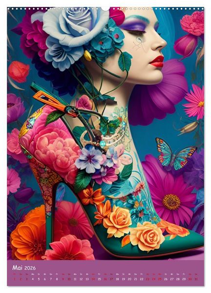 Produktbild: HighHeelArt (Wandkalender 2026 DIN A2 hoch), CALVENDO Monatskalender