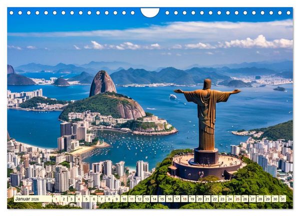 Produktbild: Typisch Brasilien (Wandkalender 2026 DIN A4 quer), CALVENDO Monatskalender