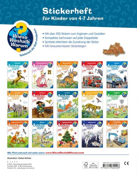 Produktbild: Wieso? Weshalb? Warum? Stickerheft - Im Wald