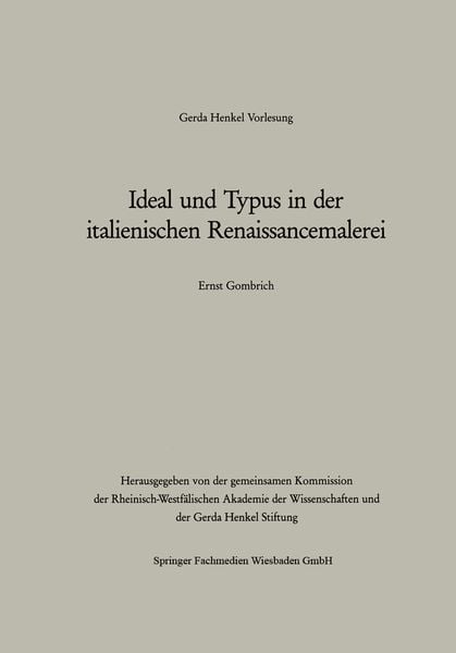 Produktbild: Ideal und Typus in der italienischen Renaissancemalerei