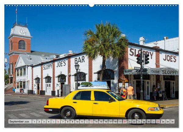 Produktbild: FLORIDA KEYS UND KEY WEST Malerische Reiseroute (hochwertiger Premium Wandkalender 2026 DIN A2 quer), Kunstdruck in Hochglanz