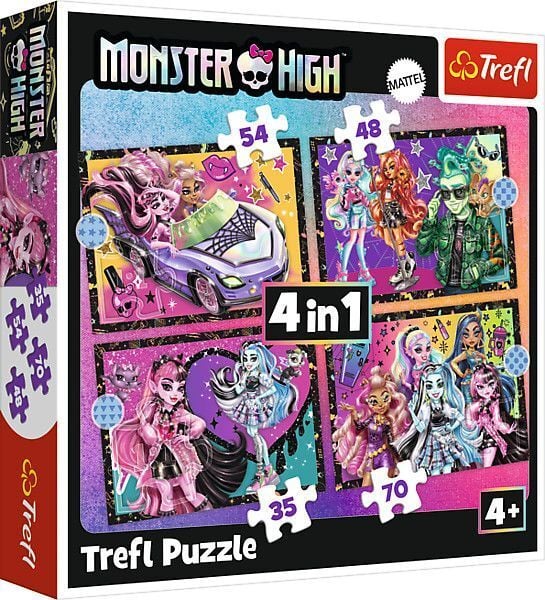 Produktbild: 4 in 1 Puzzle - Monster High