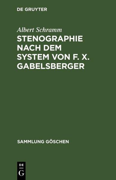 Produktbild: Stenographie nach dem System von F. X. Gabelsberger