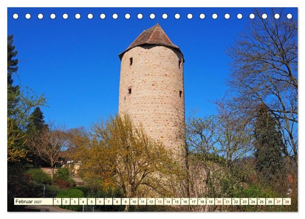 Produktbild: Weinheim im Herzen der Bergstra&szlig;e (Tischkalender 2027 DIN A5 quer), CALVENDO Monatskalender