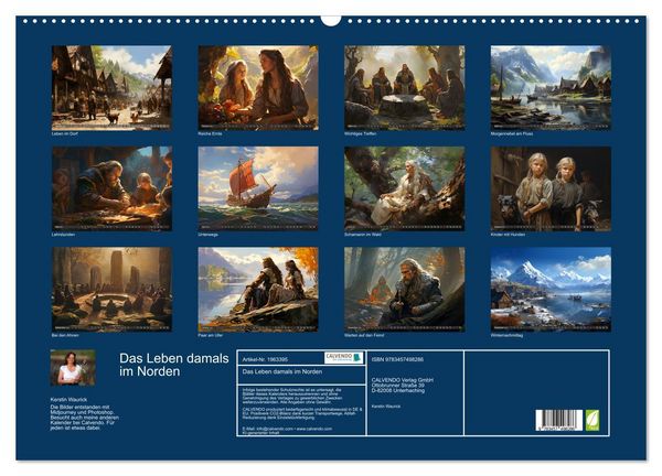 Produktbild: Das Leben damals im Norden (Wandkalender 2026 DIN A2 quer), CALVENDO Monatskalender