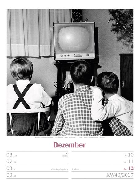 Produktbild: Die gute alte Zeit Wochenplaner Kalender 2027