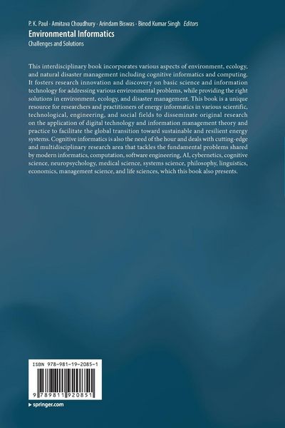 Produktbild: Environmental Informatics